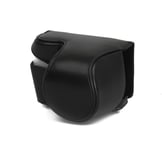 Camera Bag Case for Sony NEX A5000 / A5100 Faux Leather Black Bag CC1301a