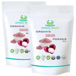 Herbal Magic Red Onion Powder, 100% Natural, No Artificial Colours, Flavours, & Preservatives ( Red Onion Powder - 200g)