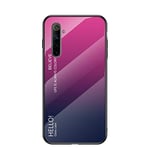 Hülle® Gradient Color Anti-Scratches Glass Case Compatible for OPPO Realme 6 (7)
