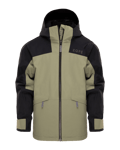 Qanuk Ridge Jacket JR Litchen Green/Deep Black (122/128)