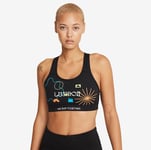 Women’s Nike High Support Impact Sports Bra Running Gym London Black Small