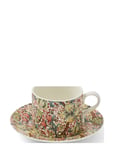 William & Morris Teacup & Saucer – Golden Lily 0.28L Home Tableware Cups & Mugs Tea Cups Multi/patterned Morris & Co