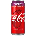 Coca-Cola Cherry - saveur cerise canette de 33 cl pack 24