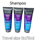 3 x John Frieda Dream Curls Shampoo TRAVEL SIZE Shampoo for Curly Hair, 3X75ML 