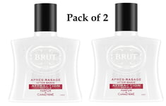 2 X BRUT AFTER SHAVE Attraction Totale 100ML Each