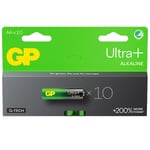 GP Ultra Plus Alkaline AA-batteri 10-pack