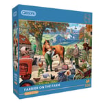 Gibsons Farrier on the Farm by Steve Crisp 500 piece jigsaw puzzle