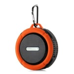 Enceinte Waterproof Bluetooth Portable IP65 Mains-Libres Son Haute Fidélité Orange YONIS