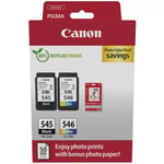 Original Canon PG-545 / CL-546 Ink Cartridge and Paper Multipack