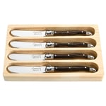 Laguiole Style de Vie Smørkniv Laguiole Dark Wood 4-pak 1 set