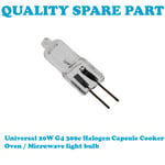 WHIRLPOOL Cooker Oven Microwave Halogen G4 Capsule Lamp 20W 300c