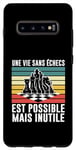 Coque pour Galaxy S10+ Chessman Joueur D'échecs Cadeau Échecs Maître Des Échecs