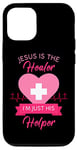 iPhone 13 Pro Christian Nurse Women’s Jesus The Healer Gospel Graphic RN Case