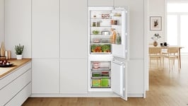 Bosch KIN86NFE0G Fridge Freezer with flat hinge, NoFrost, MultiBox Food Preservation System, Eco Airflow, Integrated, 177.2 x 54.1cm