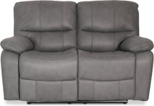 Skånska Möbelhuset Manhattan biosoffa 2-sits reclinersoffa i grå PU
