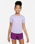 Nike One Older Kids' (Girls') Dri-FIT Short-Sleeve Training Top