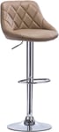 Rootz justerbar barstol i konstläder - Bänkpall - Vridbar barstol - Bekväm stoppning - Justerbar i höjdled - Lätt att rengöra - 84cm-106cm x 38cm x 35