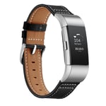 Äkta Läderarmband Fitbit Charge 2 Svart