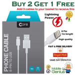 Genuine Core Iphone 11 X 6 5 7 8 Plus Ipad Lightning Usb Data Charger Lead Cable