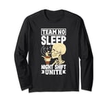 Midnight Shift Unite Skeleton Coffee Lover Long Sleeve T-Shirt
