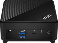 MSI Cubi 5 12M Intel Core i3 1215U Desktop PC, NUC, SFF, Mini Computer, HTPC, (8GB RAM, 256GB SSD, Windows 11 PRO), UHD Graphics/ThunderBolt 4/Type C/HDMI/DisplayPort/Dual LAN/WiFi 6E/BT 5.3/VESA