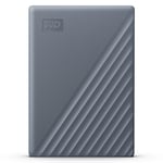 WD 5TB My Passport Portable HDD Works with USB-C and USB-A devices with software for device management, backup and pasword protection, Works with PC, Mac, Chromebook, Gaming Console and Mobile Devices