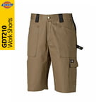 Dickies Grafter Mens Shorts Workwear Cargo Ruler Pocket WD4979 Duo Tone