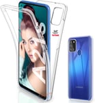 AMPLE Galaxy A21s Case, [A21s] (6.5") Case Shockproof Front and Back Clear Gel Case. Transparent Protective 360 Protective Cover