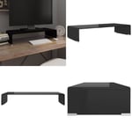 TV-bord glas svart 70x30x13 cm - TV-bord - TV-ställ - Home & Living