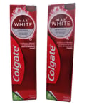 2 Tubes Colgate Max White Luminous Removes Upto 100% of Surface Stains