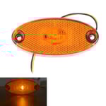 3LED 12v 24v Led sidomarkeringsljus för släpvagnar husvagn Yellow