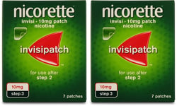 Nicorette 10mg Invisi-Patch Step 3 7 Pack | MAX ONE PER ORDER |  X 2