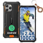 Blackview BV8900 Pro Téléphone Portable Incassable Android 13 6,5" 16Go+256Go Caméra 64MP 10000mAh IP68 NFC Avec UWB - Orange