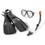 INTEX Reef Rider Sport Set L 41-45 Snorkelset med simfötter