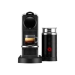 Nespresso CitiZ Platinum &amp; Milk Stainless Steel D Kaffemaskin med kapslar