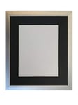 FRAMES BY POST Cadre Photo argenté avec Support Noir 20 x 16 cm Format A3 en Plastique