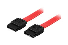 DELTACO SATA kabel - 0,5 m - Rød