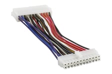 DELTACO - förlängningskabel för ström - 24-pin ATX till 24-pin ATX - 15 cm