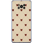 Xiaomi Poco X3 Pro Genomskinligt Skal Heart Grid