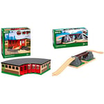 BRIO World Grand Roundhouse for Kids Age 3 Years Up & World Collapsing Bridge for Kids Age 3 Years Up - Compatible With All Railway Train Sets and Accessories