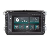 Radio de Voiture sur Mesure pour Volkswagen Golf Sharan Tiguan Android GPS Bluetooth WiFi USB Dab+ Touchscreen 8" 5core Carplay AndroidAuto