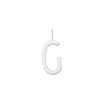 Design Letters - Silver Letter Charm 16 mm - G - Sølv
