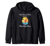 Lake Carlsbad Park New Mexico My Happy Place Zip Hoodie