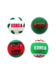 KONG Holiday Occasions Balls 4-Pack M 25X7X7Cm