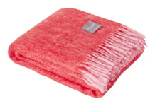 Mohair Blanket - Pelagon/Red Melange