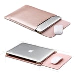 MacBook 13" / Laptop 13" SOYAN Sleeve med Musmatta (33.5 x 22.5 cm) - Rött Guld