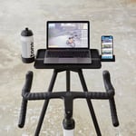 Laptop Race Table Natural Oak + Holder Kit, Matt Black + Holder Kit