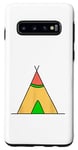 Coque pour Galaxy S10 Teepee Tent Camp Camping Cadeau Mignon Amérindien