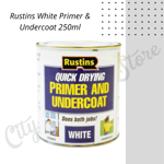 NEW Rustins White Primer & Undercoat Bare Wood Does Both Jobs 250ml