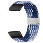 Flätat klockarmband Garmin Descent Mk2 - Gradient blue